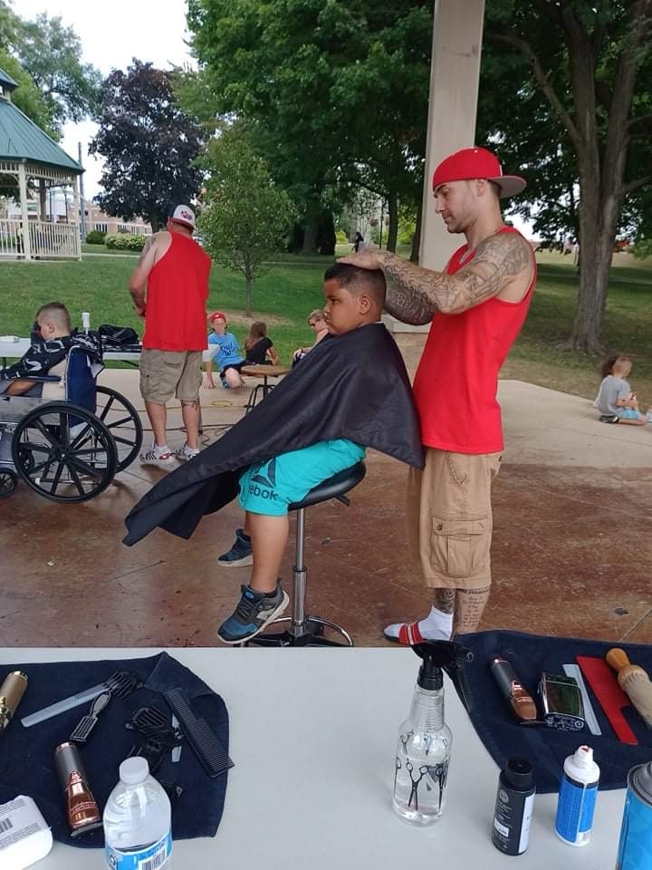 Josh Cutting Hair